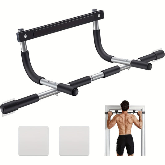 Doorway Pull-Up Bar|Thickened Steel Maximum Limit 400 Pounds Upper Body Fitness Bar|Doorway Multi-Grip Training Bar|Home Gym Portable Indoor Chin Bar Fitness Trainer